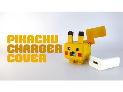 pokemon quest pikachu charger cover janyap88 3d print model - Mito3D