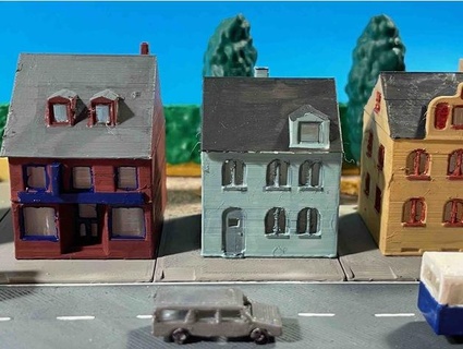 village house 5 z-scale bonnerbiber 3d print model - Mito3D