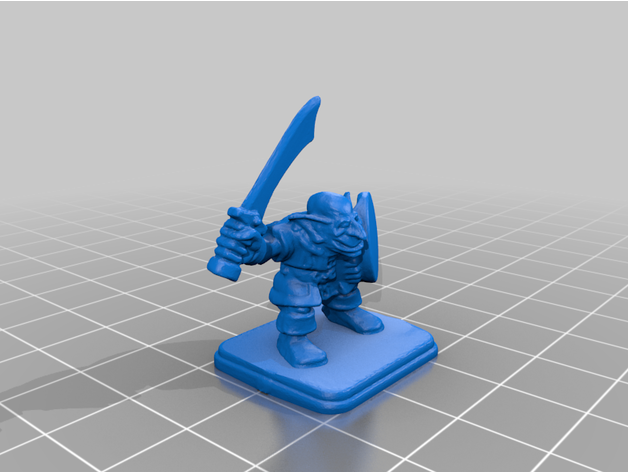 heroquesto goblin patrão devotado 3D print model - Mito3D