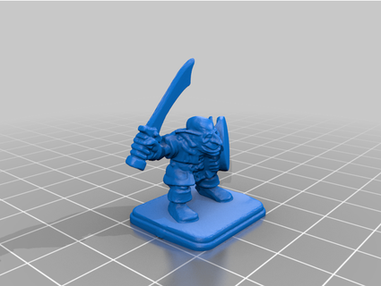 heroquest goblin capo concentrandosi 3d print model - Mito3D