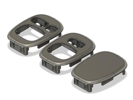 cubrir espejo controlar botones toyota celica vii t23 libertad 3d print model - Mito3D