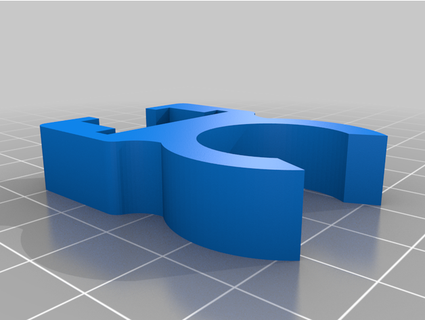 1 2 pvc carré pixel agrafe derikwhittaker 3d print model - Mito3D