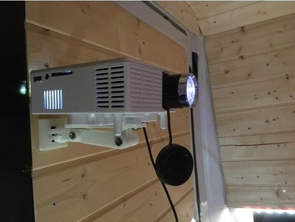 projector mount camper van songoku 3d print model - Mito3D