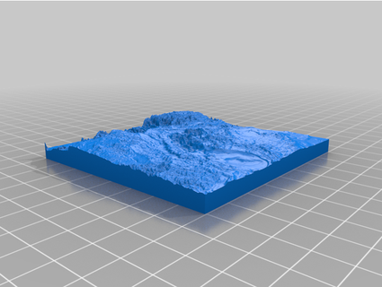 michigan topographic model mukak45 3d print model - Mito3D
