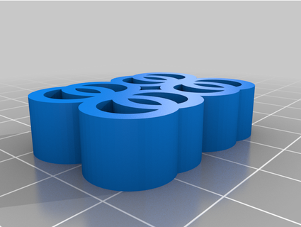 3d metal evrensel kalibrasyon yüzükler sanal kuruluş 3d print model - Mito3D