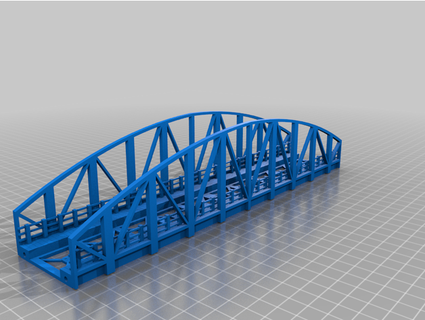 Brücke Modellbahn h0 knorrigausgestorben 3d print model - Mito3D