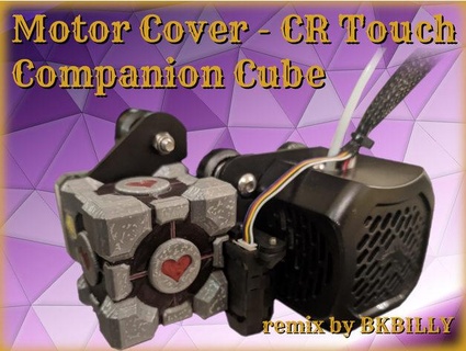 ender 3 v2 companion cube x motor cover - cr touch edition bkbilly 3d print model - Mito3D