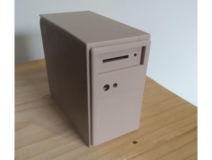 Himbeere pi 3 b+ Fall Mantel retro Turm Desktop diegodyan 3d print model - Mito3D