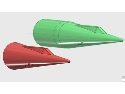 estes interceptor nose cone bt-55 p n 062074 jackhydrazine 3d print model - Mito3D