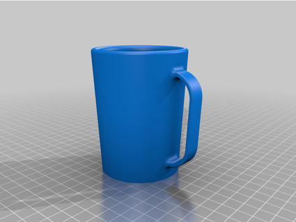 left handed mug abcardiff 3d print model - Mito3D