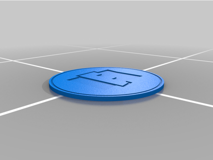 fortnite logo sottobicchiere cristoventotto 3d print model - Mito3D