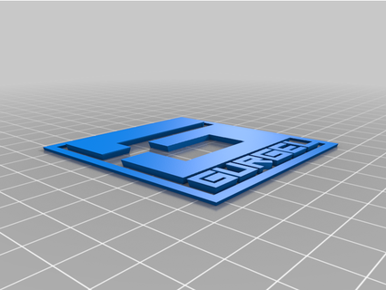emblema gurgel escher86 3d print model - Mito3D