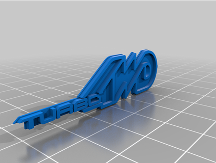 ford laser turbo 4wd keyring nrkengineering 3d print model - Mito3D