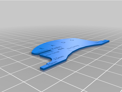 violin bridge template quicazan 3d print model - Mito3D