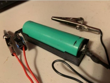 18650 battery holder thumper06 3d print model - Mito3D