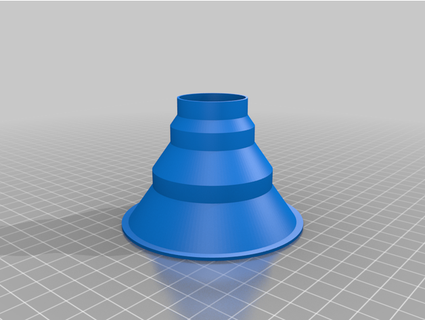 polvo embudo 3 pasos latón anillo 3d print model - Mito3D