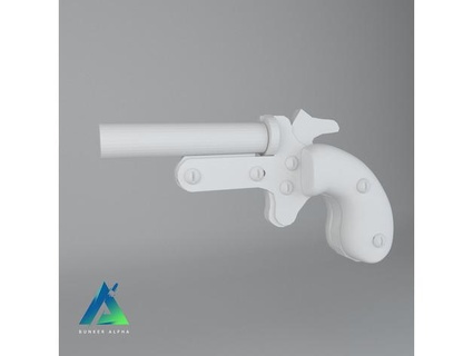 Derringer 22lr model 1 bornoz tasarımı 3d print model - Mito3D