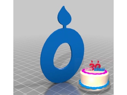 letters obelix font flame cake kabak 3d print model - Mito3D