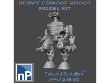 lourd combat robot np dev 3d print model - Mito3D