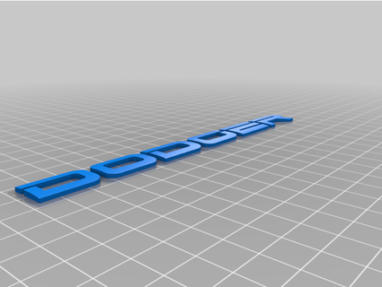 logo dodger blumenautecnologia  3d print model - Mito3D