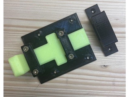 schieberiegel gleiten verriegeln vanderpol 3d print model - Mito3D