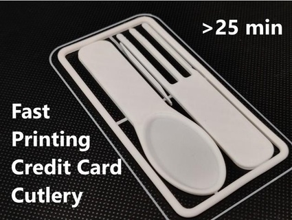 minimo veloce stampa credito carta posate jq910 3d print model - Mito3D