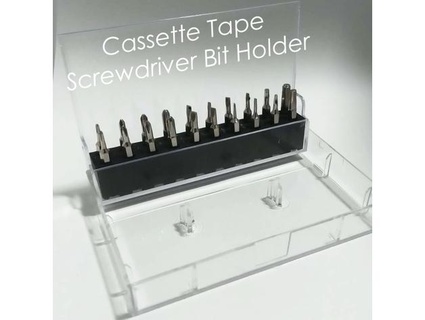 cassette case screwdriver bit holder charlie lee rhee 3d print model - Mito3D