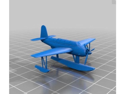 ww2 deniz uçağı yalıçapkını tip mdsw 3d print model - Mito3D