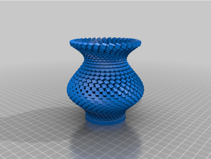 cube vase jahaaja 3d print model - Mito3D