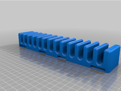 screwdriver tool box rack smaller diverbranden 3d print model - Mito3D