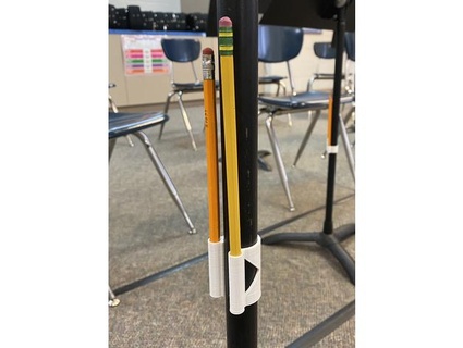 music stand stronger pencil clip shawnboucke 3d print model - Mito3D