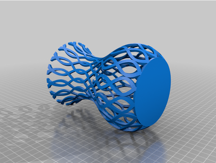 wavy lace vase gafnab 3d print model - Mito3D