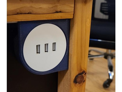 Ikea Nordmarke USB şarj cihazı dirsek mobilya ek dosya elektrikli alet 3d print model - Mito3D