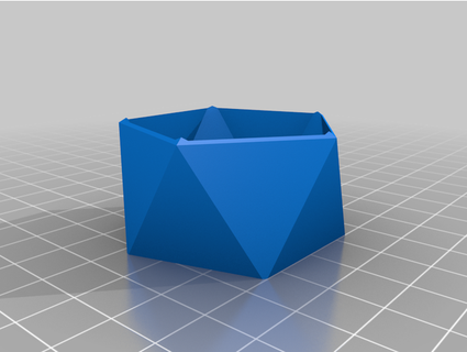 icosahedron ekici vazo okumak açıklama papajib 3d print model - Mito3D
