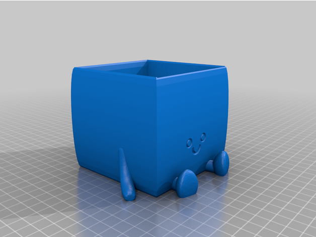 happy sitting pot kita59 3D print model - Mito3D