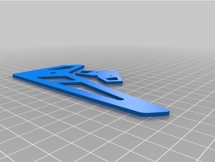gaui x3 alzrc x360 tail fin vertical stabi slumberjer 3d print model - Mito3D