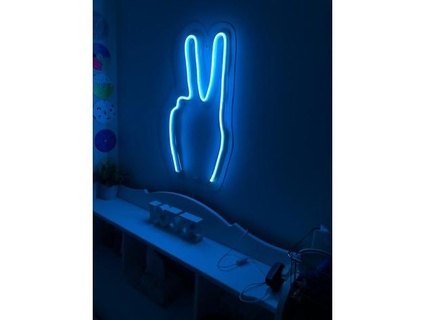 peace neon sign logicman999 3d print model - Mito3D