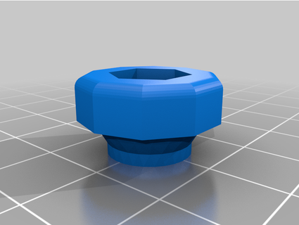 nut knob vincy3d 3d print model - Mito3D