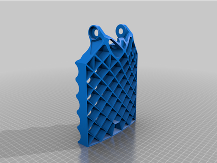 hypersonic grid fin - spacex falcon 9 608 bearing edit flap pitch caross 3d print model - Mito3D