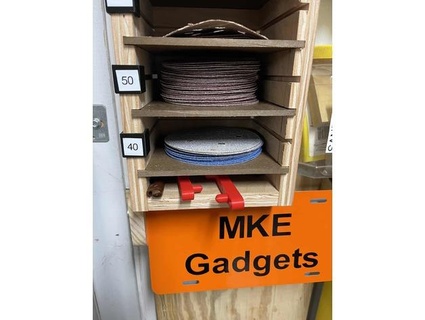 papel lija estante etiqueta mkegadgets 3d print model - Mito3D