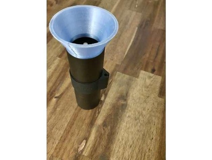 coffee bean funnel translucentorange 3d print model - Mito3D