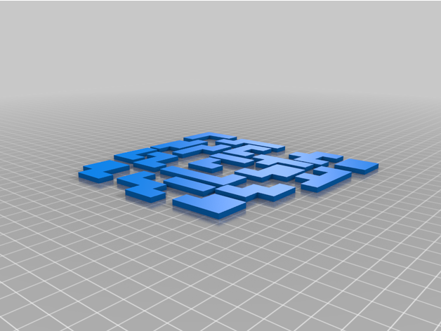 Quadrat Puzzle Aspekt 20 3D print model - Mito3D