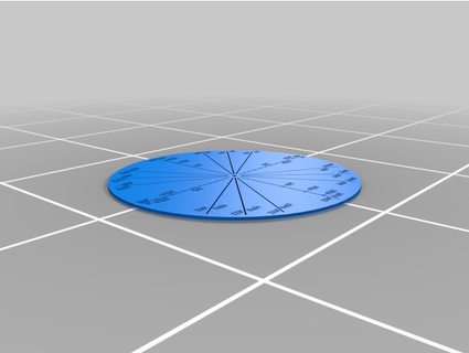 unit circle stencil jmadesign 3d print model - Mito3D