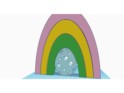 easter nesting rainbow anugod 3d print model - Mito3D