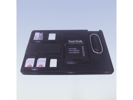 sd card wallet case holder case kniksis  3d print model - Mito3D
