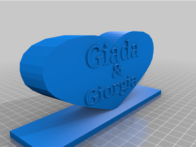 cuore estafa escrito giada giorregia luca892000 3D print model - Mito3D