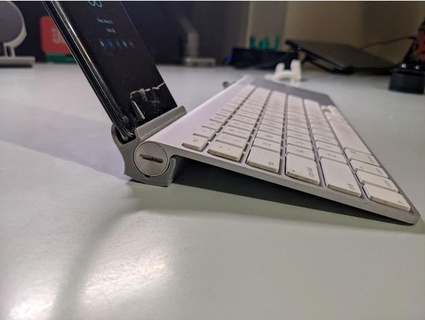 phone stand apple wireless keyboard magic trackpad alexvinarskis 3d print model - Mito3D