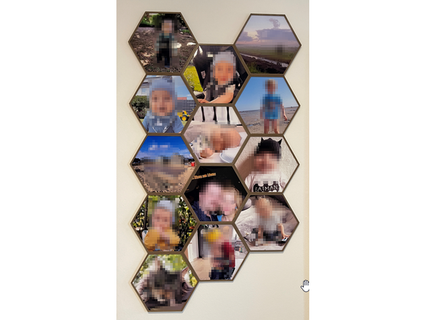 hexágono foto cuadro foto collage mccampser 3d print model - Mito3D