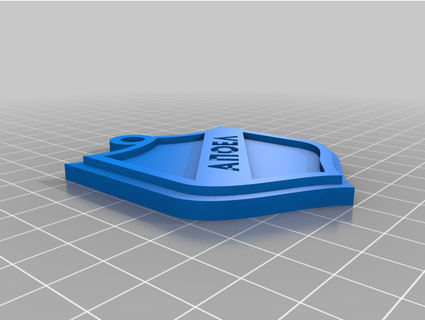 Apoël fc porte clés ombre 3d print model - Mito3D