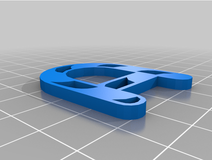 Şeker baston yazı tipi 0 kabak 3d print model - Mito3D